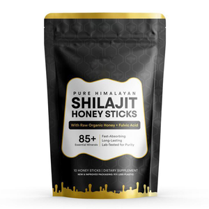 Shilajit <span class=keywords><strong>Himalaya</strong></span> Honing Minerale Orale Vloeistof - Rauwe Biologische Honing + Fulvinezuur Gezondheidssupplement voor Volwassenen 10 Sachets - Product Image 5