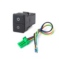 Le plus récent Isuzu Dmax 12V 3A marche-arrêt LED bleu double bouton-poussoir pour Isuzu D-MAX/BT-50 (2020 +) et MU-X (2021 +)