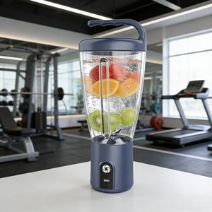 Mixeur portable sans fil rechargeable USB 1000 ml 150 W, robuste, pour broyage de glace et hachage, 6 lames SUS304, pour voiture - Product Image 6