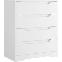 Offre Spéciale simple blanc 4 tiroirs armoire chambre commode design bois commode pour chambre large commode