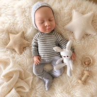 Poupée Reborn en silicone souple corps entier, corps solide, poupée réaliste faite à la main, compagnon éducatif pour enfants
