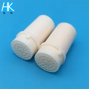OEM fine ceramic parts high purity alumina porous ceramic tube bush for filtering wholesale factory