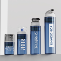 Flacon pompe sans air en plastique 50ml 100ml 150ml 200ml, emballage cosmétique pour crème et lotion, flacon de voyage sous vide en PP