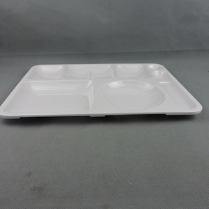 Assiettes de restauration <span class=keywords><strong>rapide</strong></span> en mélamine, 6 pièces, assiettes à dîner rectangulaires séparées, vente en gros - Product Image 3