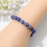 Ensemble de bracelets en pierre de lave véritable, perles de pierres précieuses, bijoux ajustables en pierre naturelle, vente en gros, bracelets personnalisés pour femmes