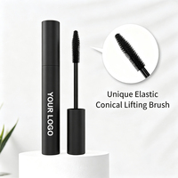Mascara de marque personnalisée avec brosse unique pour un effet liftant, résistant aux bavures et imperméable, produits de beauté pour les yeux, commande en gros