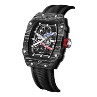 Nuevo Reloj de Cuarzo Metálico con Forma de Barril de Vino para Hombre 2026, Correa de Nailon, Resistente al Agua, Venta al por Mayor