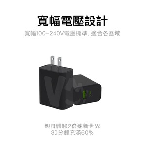 Cargador de Pared de Viaje USB-C y USB de Carga Súper Rápida QC4.0 de 25 W Avanzado, Enchufe Compacto para Reino Unido para Dispositivos - Product Image 6