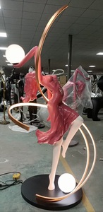 Đèn đứng trang trí hình vũ công ba lê bằng nhựa resin hiện đại, đèn LED trắng, trang trí quán bar, câu lạc bộ, nghệ thuật. - Product Image 2