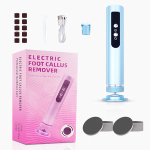 Removedor Elétrico de Calos para Pés 2 em 1, Lixador de Unhas com <span class=keywords><strong>7</strong></span> Velocidades Ajustáveis, Alimentado por Bateria USB, Liga de Alumínio Durável, Uso Doméstico e Viagem - Product Image 1