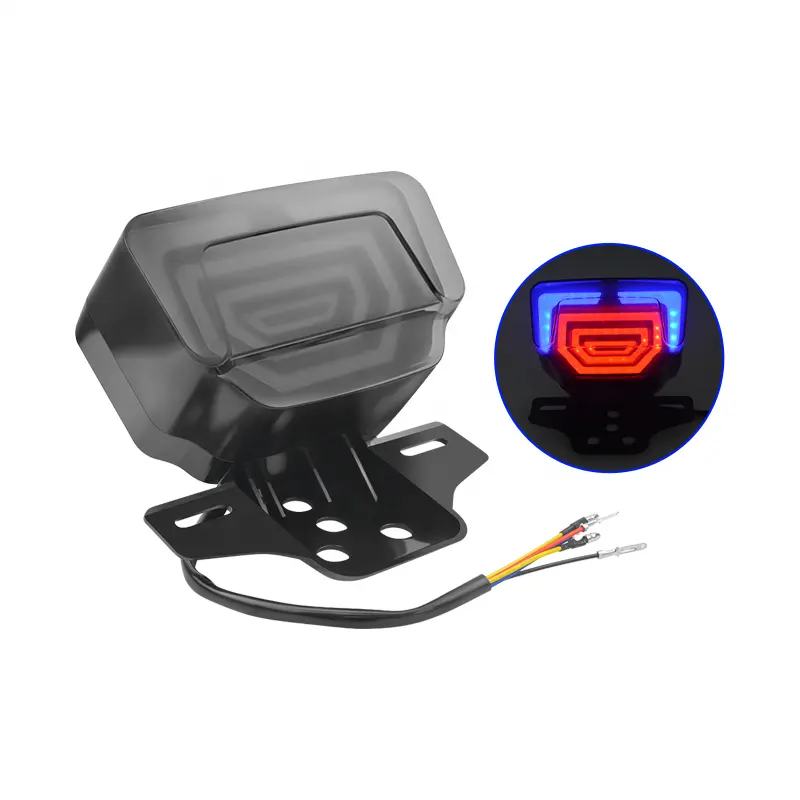 Luzes traseiras da motocicleta LED TMX CG Luz de freio motocicleta Luz traseira ATV Motocicleta Parar Turn Signal Direção Indicador Blinker