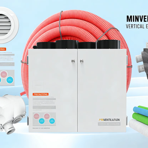 Système de ventilation mécanique à récupération de chaleur (VMR) à installation verticale, 250 m³/h, 147 CFM, récupérateur de chaleur d'air - Product Image 1