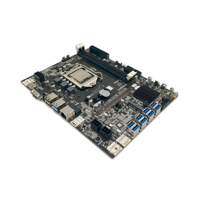 New Intel B75 8USB Support 8 Graphics Card LGA1155 DDR3 DDR4 Single Channel Motherboard with Integrated Graphics and Processor