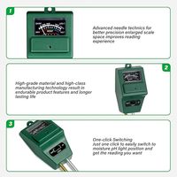 Testeur d'humidité/luminosité/pH des plantes 3-en-1 IPower, testeur de sol