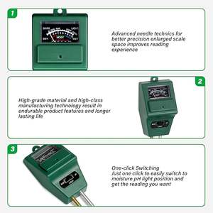 Testeur d'humidité/luminosité/pH des plantes 3-en-1 IPower, testeur de sol - Product Image 2