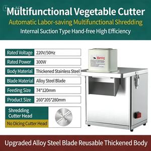 Cortadora de Verduras Eléctrica de Alta Velocidad, Máquina Comercial Totalmente Automática para la Preparación de Verduras a Gran Escala - Product Image 3