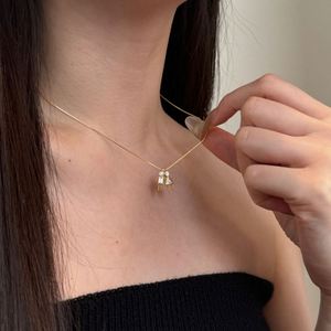 Dylam <b>Top</b> Jewelry Supplier Non Tarnish Rhodium 18K Gold Plated S925 <b>Silver</b> AAAAA Grade Zirconia Girl & Boy Pendant Necklace - Product Image 3