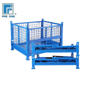Hộp Đựng Dây Kim Loại Thép Công Nghiệp Bán Chạy Hộp Đựng Lưới Pallet Hộp Đựng Lưới Thép Với Pallet Hộp Dây Kim Loại - Product Image 3