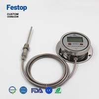 Manomètres hydrauliques Feilong modèle WSP-207, thermomètre de température d'huile