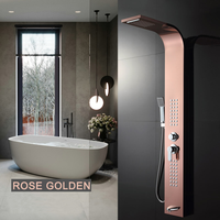 Panneau de douche de luxe pour salle de bain douche complète panneau de douche à effet pluie