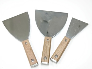Espátula Industrial de Acero Inoxidable con Mango Ergonómico de Madera, Hoja Recta de 1.2mm, Tipo Plano, Profesional, de Alta Calidad, para Bricolaje y Paredes - Product Image 2