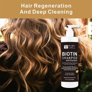 Biotin Shampoo Keratin 500ml Großhandel Haar erneuerung Tiefen reinigungs protein Alle Haare Typ Anti-Schuppen <span class=keywords><strong>Bio</strong></span> Pflanzen Shampoo - Product Image 5