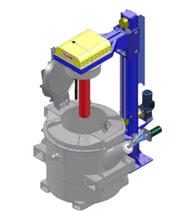 Khí đốt nghiêng loại giữ lò nóng chảy nhôm chuyển môi múc canh sử dụng thiết bị chuyển chất lỏng máy