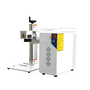 Portable Split Jpt Lp 50w Bule Motor Lift Fiber Laser Marking Machine/fiber Laser Engraving Machine