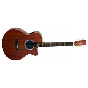Guitare acoustique Tanglewood, échelle 650 mm, corps en acajou, finition satinée naturelle, modèle cutaway - Product Image 1