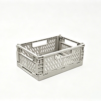 Boîte de rangement pliable en plastique durable et épaissi, panier de rangement pour la maison et le bureau