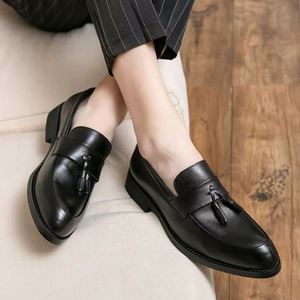 Zapatos Oxford de Plataforma Gruesa para Hombre, que Aumentan la Altura, Estilo Casual de Negocios, Sin Cordones, Tallas Grandes - Product Image 1