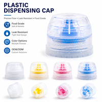 Bouchon de distribution en plastique personnalisé OEM ODM en gros, résistant aux fuites, transparent, pour emballage de jus, sirop, produits laitiers et condiments