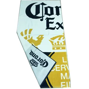 OEKO BSCI Factory Custom Design Double Sides Printed 100% Cotton Beach Towel for Corporate Gift