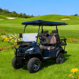 Voiturette de golf électrique tout-terrain 60V 4 places en acier de haute qualité avec design haut de gamme, transport spécial / véhicule électrique - Product Image 3