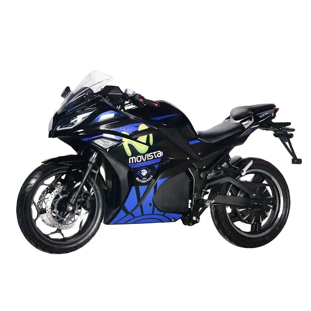 EEC Kawasaki Ninja mid-belt Electric Racing 72V180AH 8000W vélo de sport super rapide longue distance
