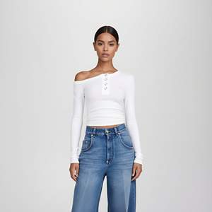 Chemisier court moulant à manches longues et <span class=keywords><strong>col</strong></span> <span class=keywords><strong>bateau</strong></span> pour femme, idéal pour les sorties – Qualité supérieure - Product Image 1