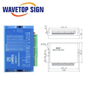JMC Nema23 Motor dan Driver tertutup Hybrid, 2n. <span class=keywords><strong>m</strong></span> 0-2. 2000rpm Motor Stepper poros 5A Dia.8mm 2HSS57 + 57J1880EC - Product Image 4