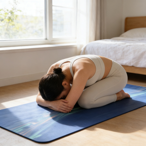 Tapete de Ejercicio Deep <span class=keywords><strong>Blue</strong></span> Fitness, Textura Antideslizante y Resistente al Agua, Mayor Soporte y Protección para las Articulaciones - Product Image 4