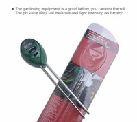 Penguji Portable 3 in 1 tanah langsung dari pabrik, penguji asam pH Meter Sensor kelembapan indikator sinar matahari mendukung kustomisasi OEM