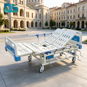 Letto Ospedaliero Manuale Compatto con Asta Portaflebo, Facile da Riporre, per Pazienti Paralizzati - Product Image 4