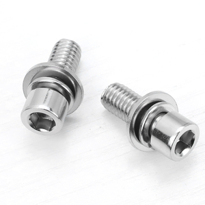 Vis à tête hexagonale en acier au carbone zingué avec jeu de joints M4 M5 M6, ensemble de vis à tête Allen - Product Image 4