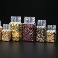 Sac sous vide en PA/PE de qualité alimentaire pour briques de riz, avec fond carré, résistant à l'humidité, thermoscellable, personnalisable, pour le stockage des céréales