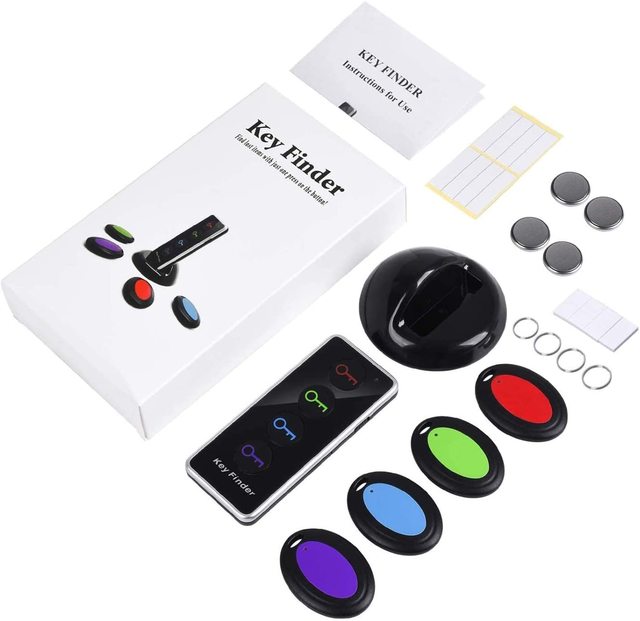No App Easy to Find Lost Items Wallet Key Mobile Phone Glasses Wireless Remote Item Finder With 4 Receivers KF04A