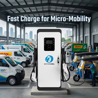 Nueva Estación de Carga Rápida Inteligente de 20kW CC para Motocicletas Eléctricas con OCPP 1.6J, Diseño Modular Impermeable IP55