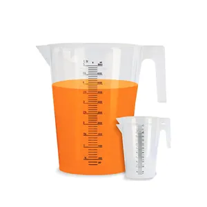 Пластиковая мерная чашка 32 унции/1000 мл прозрачная градуированная мерная чашка пластиковая кружка с носиком и ручками