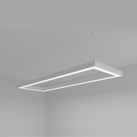 Lumière linéaire LED encastrée en aluminium de haute qualité 1200 mm 8 pieds certifiée ETL RoHS SMD pour usage intérieur de bureau
