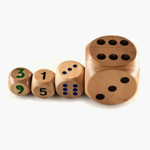 <span class=keywords><strong>Dados</strong></span> <span class=keywords><strong>grandes</strong></span> de madera de 40mm, juguete de esquina redonda de 6 lados <span class=keywords><strong>para</strong></span> juegos de mesa familiares, entretenimiento y juego de mesa - Product Image 1