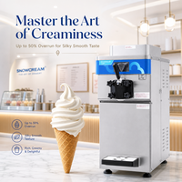 Máquina de helado suave de alta producción (50%) Z20V, máquina comercial de helados con bomba de presión y preenfriamiento independiente