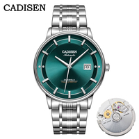 CADISEN – montre-bracelet mécanique Ultra-fine pour homme, avec mouvement japonais MIYOTA 9015, marque de luxe, cristal saphir à dôme unique, automatique