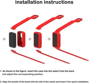 Tương Thích Với Samsung Galaxy Phù Hợp Với 3 SM-R390 Có Thể Điều Chỉnh Dây Đeo Cổ Tay Vòng Đeo Tay + Trường Hợp Mềm Silicone Phụ Kiện Thay Thế Ban Nhạc Dây Đeo - Product Image 6